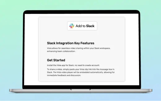 Seamlessly integrate Visla with Slack for automated video creation and team collaboration.